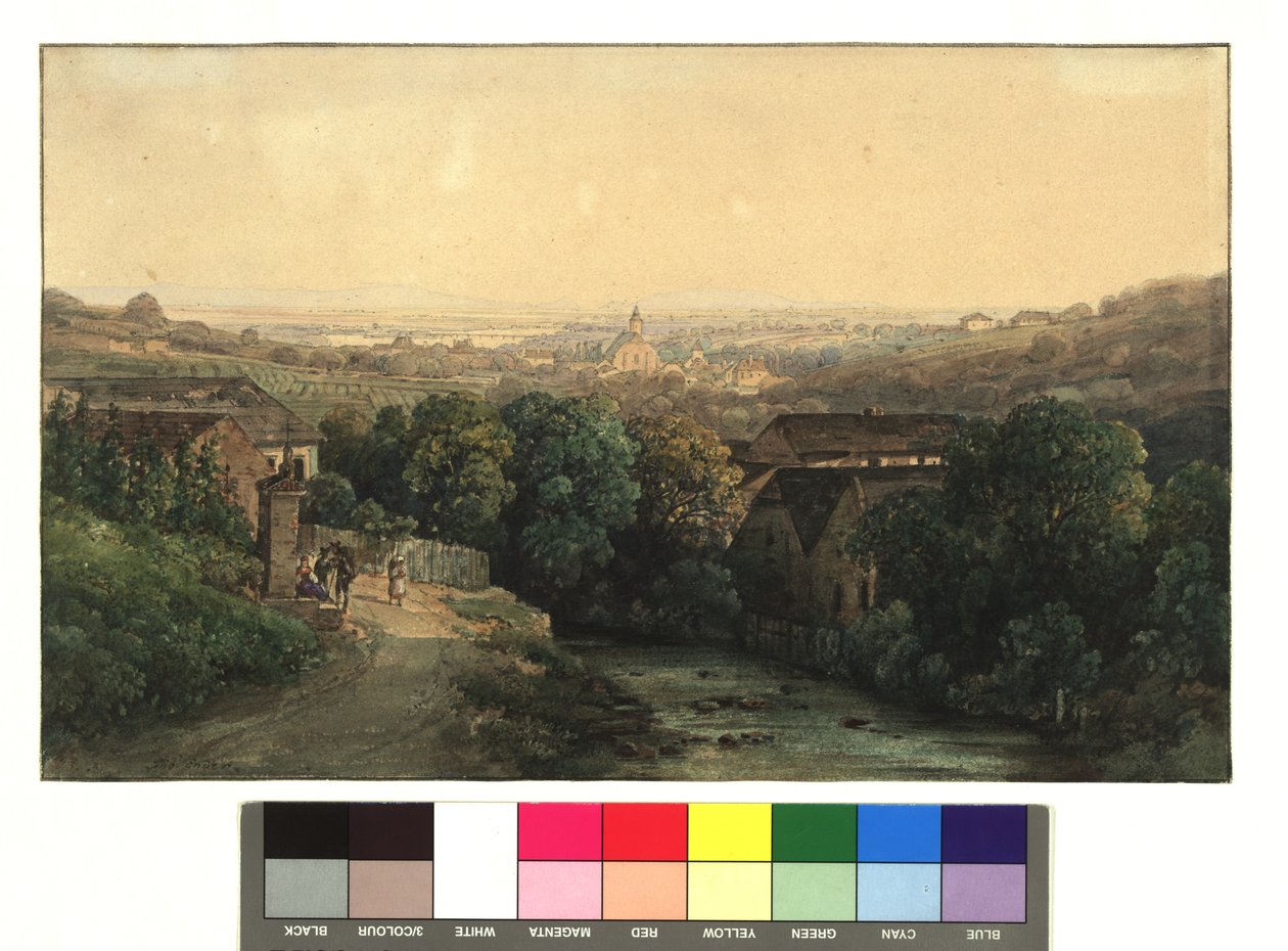 Blick auf Heiligenstadt und Wien vom Nußberg aus - Thomas Ender
