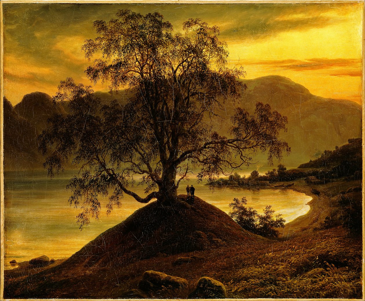 Vieux bouleau au Sognefjord - Thomas Fearnley