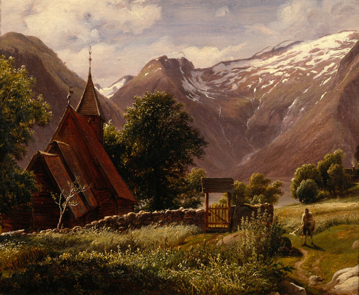 Église de Tjugum, Balestrand - Thomas Fearnley