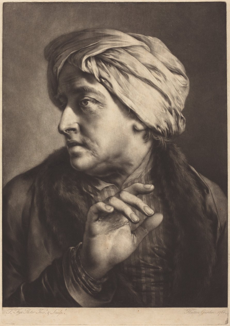 Un homme au turban et à la chemise rayée - Thomas Frye
