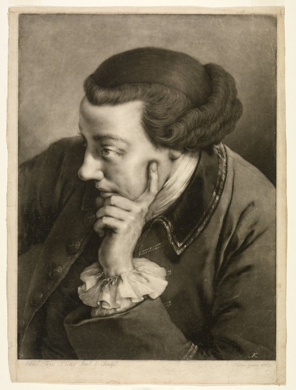 Homme appuyé sur le coude gauche - Thomas Frye
