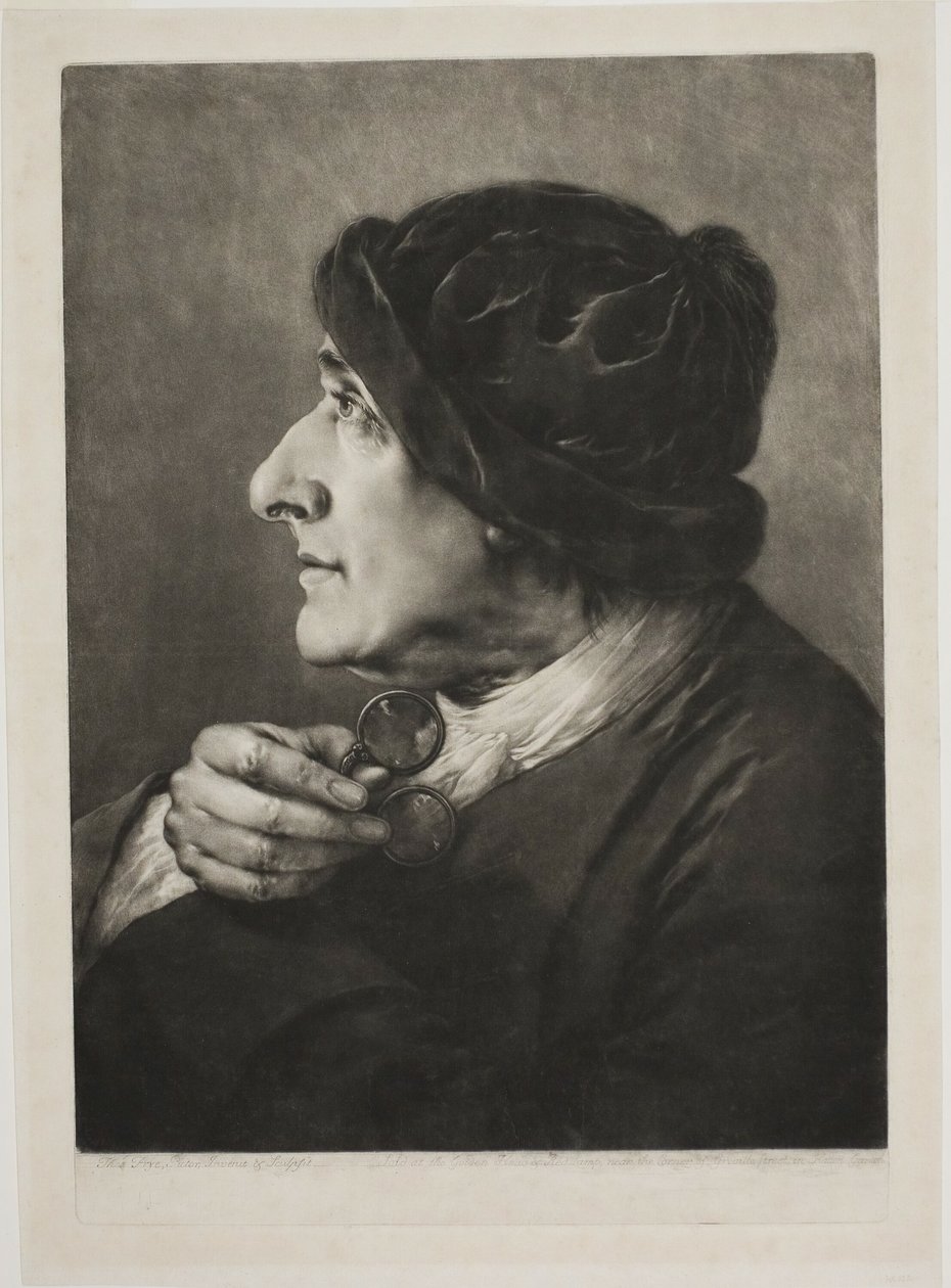 Vieil homme avec des lunettes, de Têtes grandeur nature - Thomas Frye