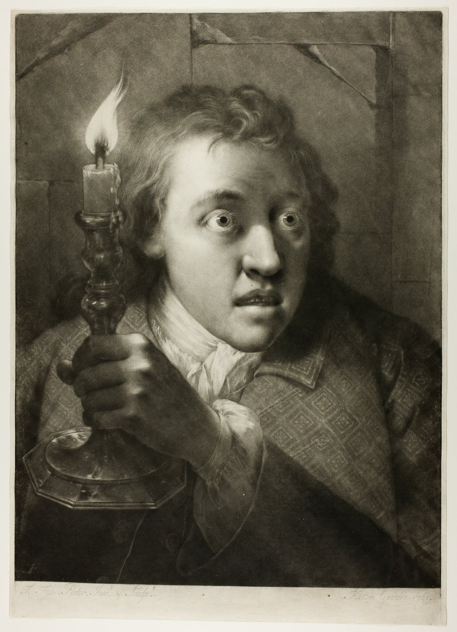 Jeune homme avec une bougie, de Têtes grandeur nature - Thomas Frye