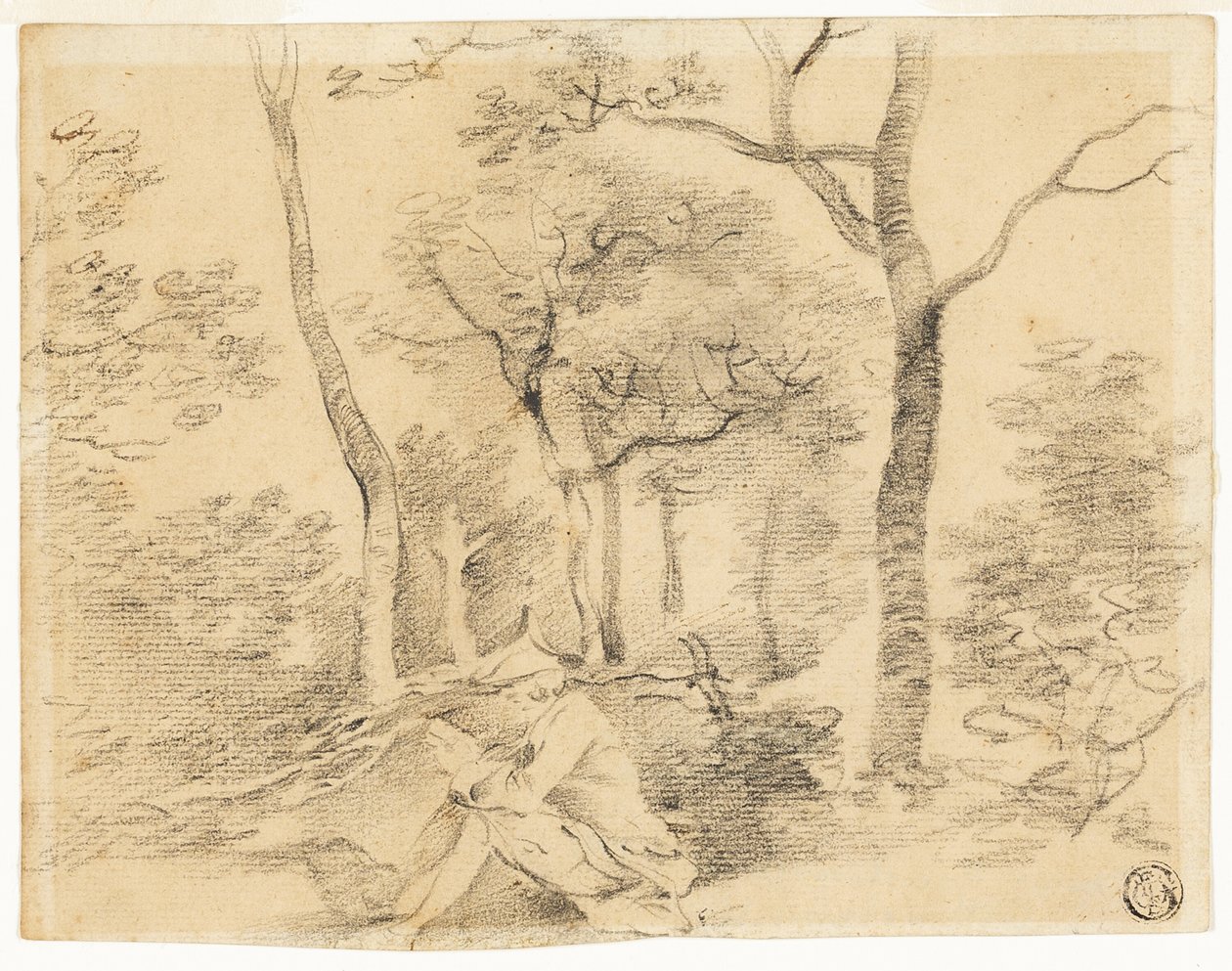 Gainsborough dessinant dans les bois - Thomas Gainsborough