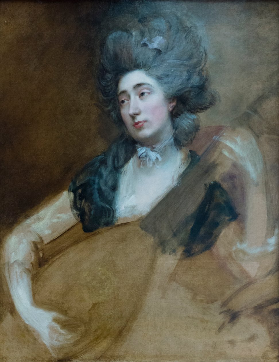 Margaret Gainsborough tenant un théorbe, vers 1777 - Thomas Gainsborough