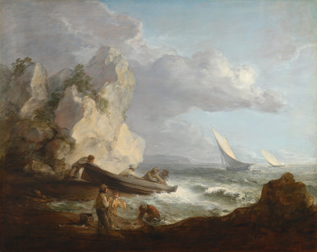 Bord de mer avec pêcheurs - Thomas Gainsborough