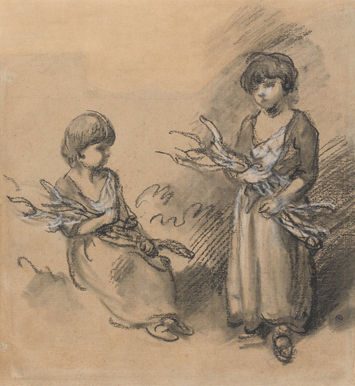 Études de filles portant des fagots - Thomas Gainsborough