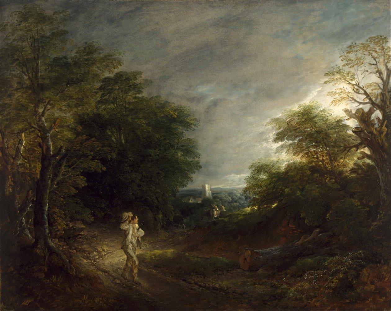 Paysage boisé avec un bûcheron - Thomas Gainsborough