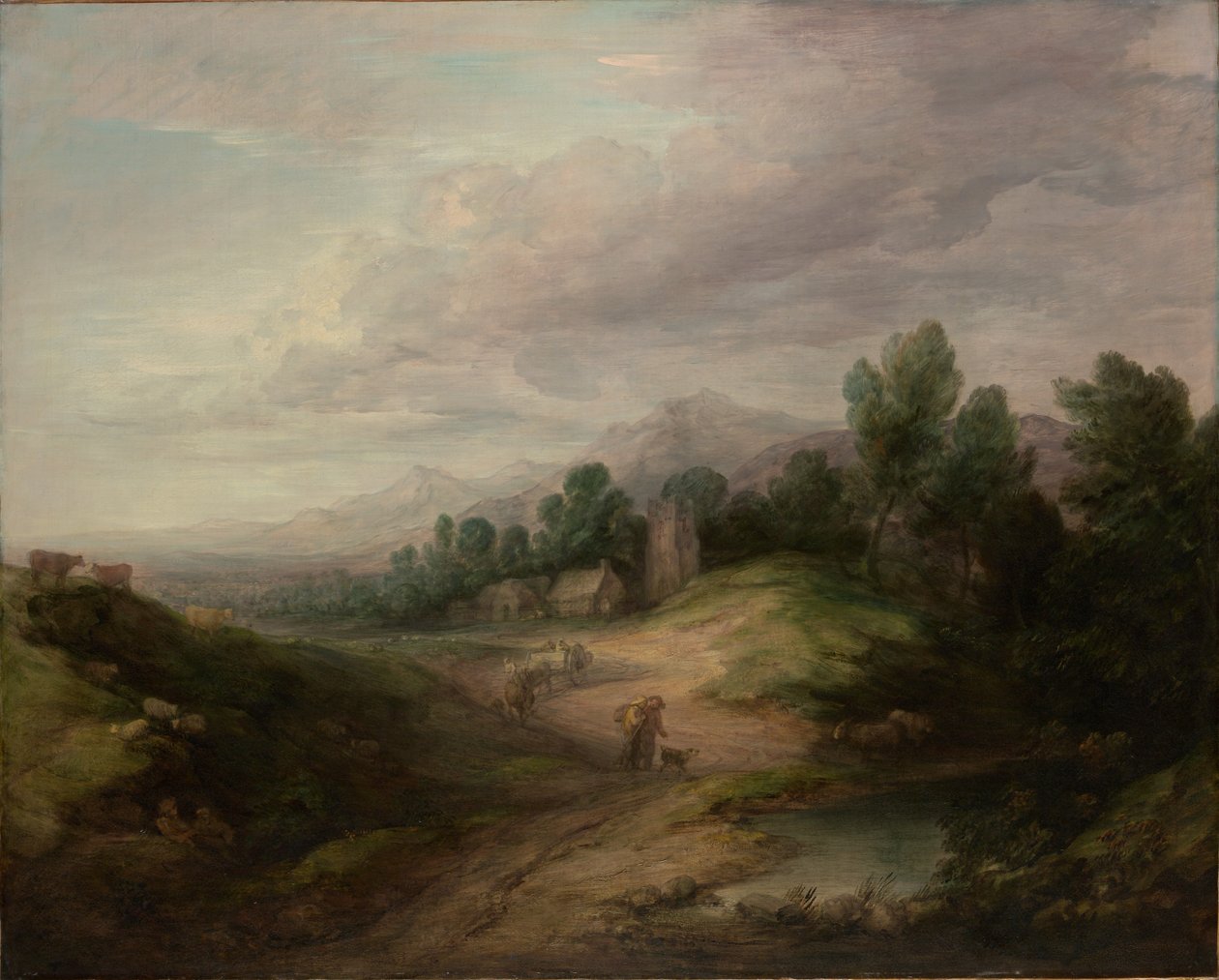 Boisé Paysage de plateau - Thomas Gainsborough