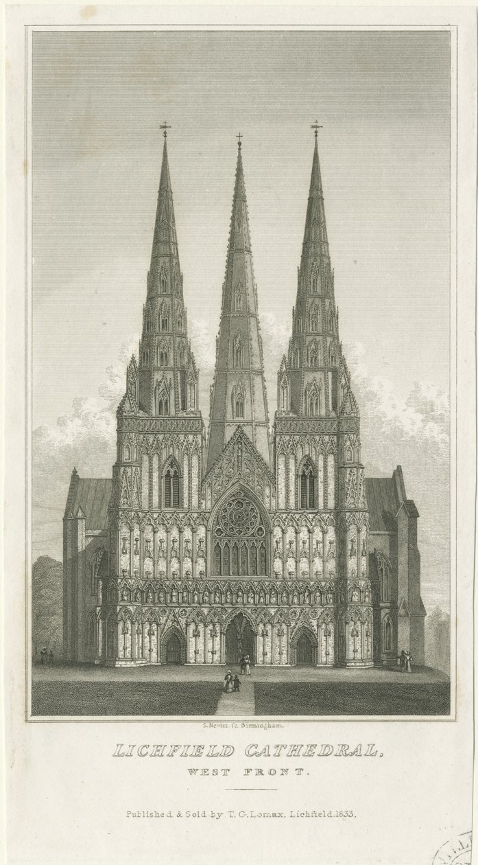 Cathédrale de Lichfield - Façade ouest - Thomas George Lomax