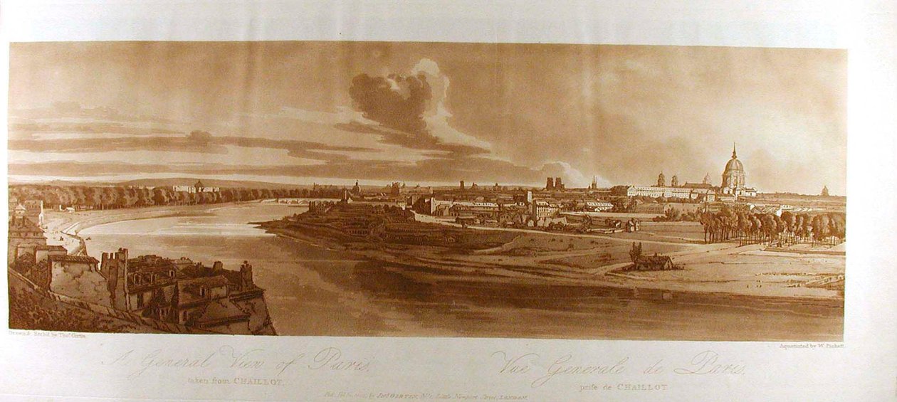 Ein Gesamtblick auf Paris von Chaillot aus - Thomas Girtin