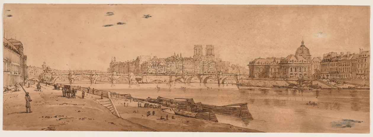 Une sélection de vingt des vues les plus pittoresques de Paris, 1802 - Thomas Girtin