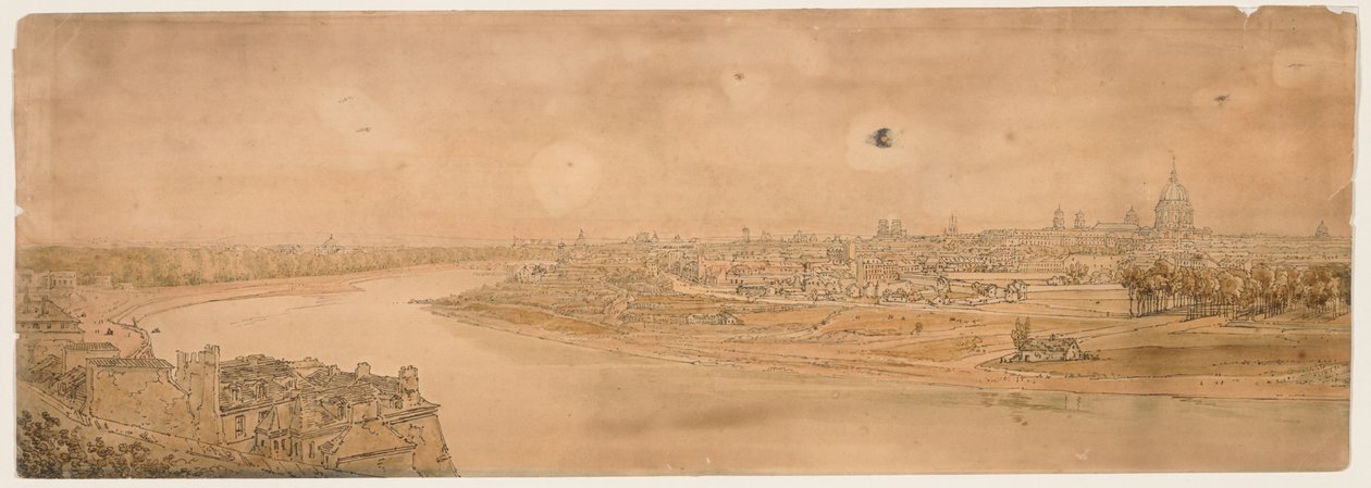 Une sélection de vingt des vues les plus pittoresques de Paris, 1802 - Thomas Girtin