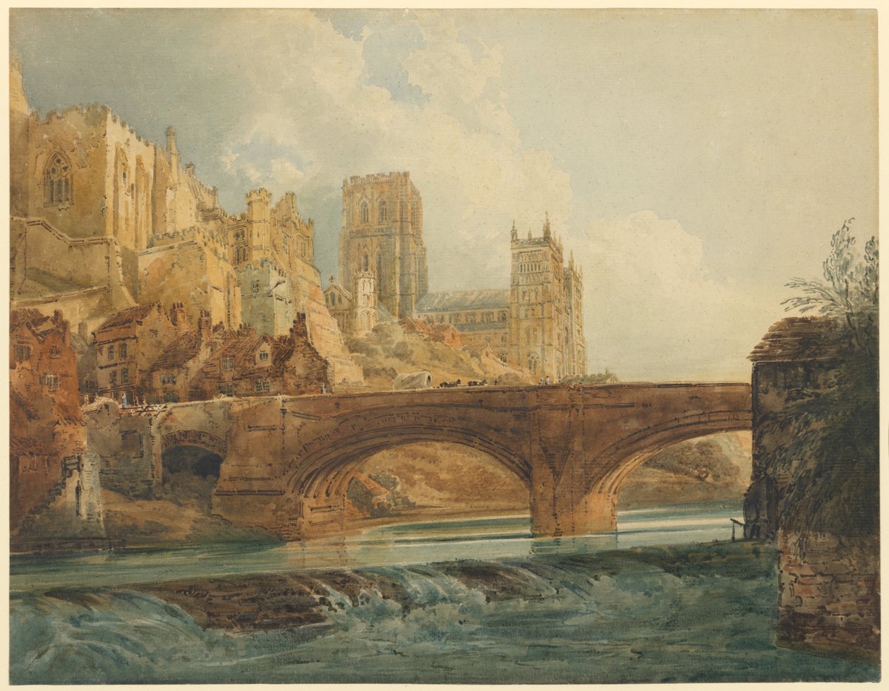 Cathédrale et château de Durham - Thomas Girtin