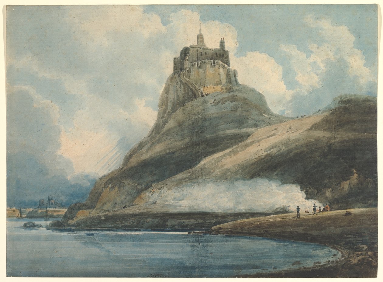 Château de Lindisfarne, Holy Island, Northumberland - Thomas Girtin