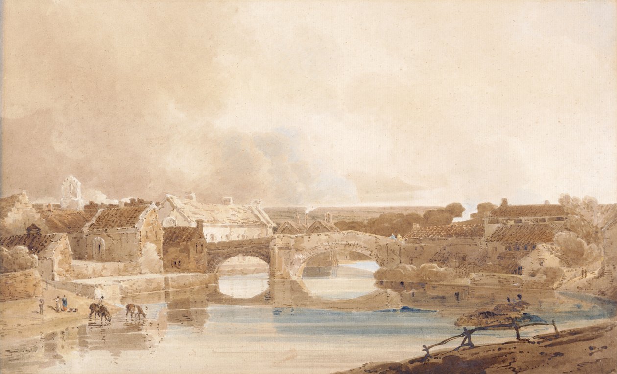 Pont de Morpeth, Northumberland, vers 1801 - Thomas Girtin