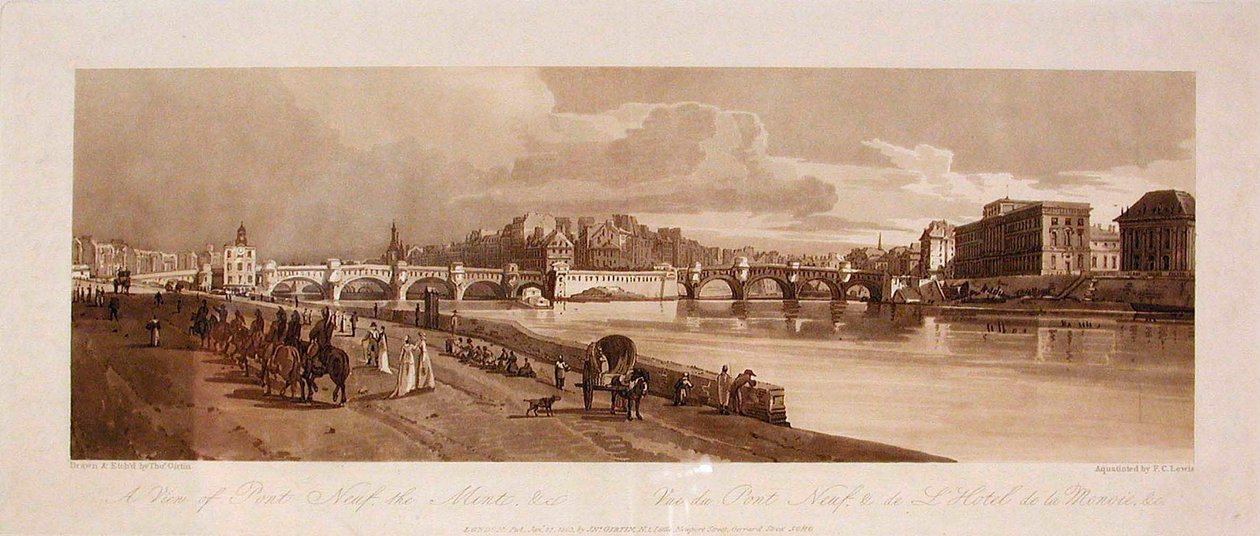 Vue du Pont Neuf, de la Monnaie, etc. - Thomas Girtin