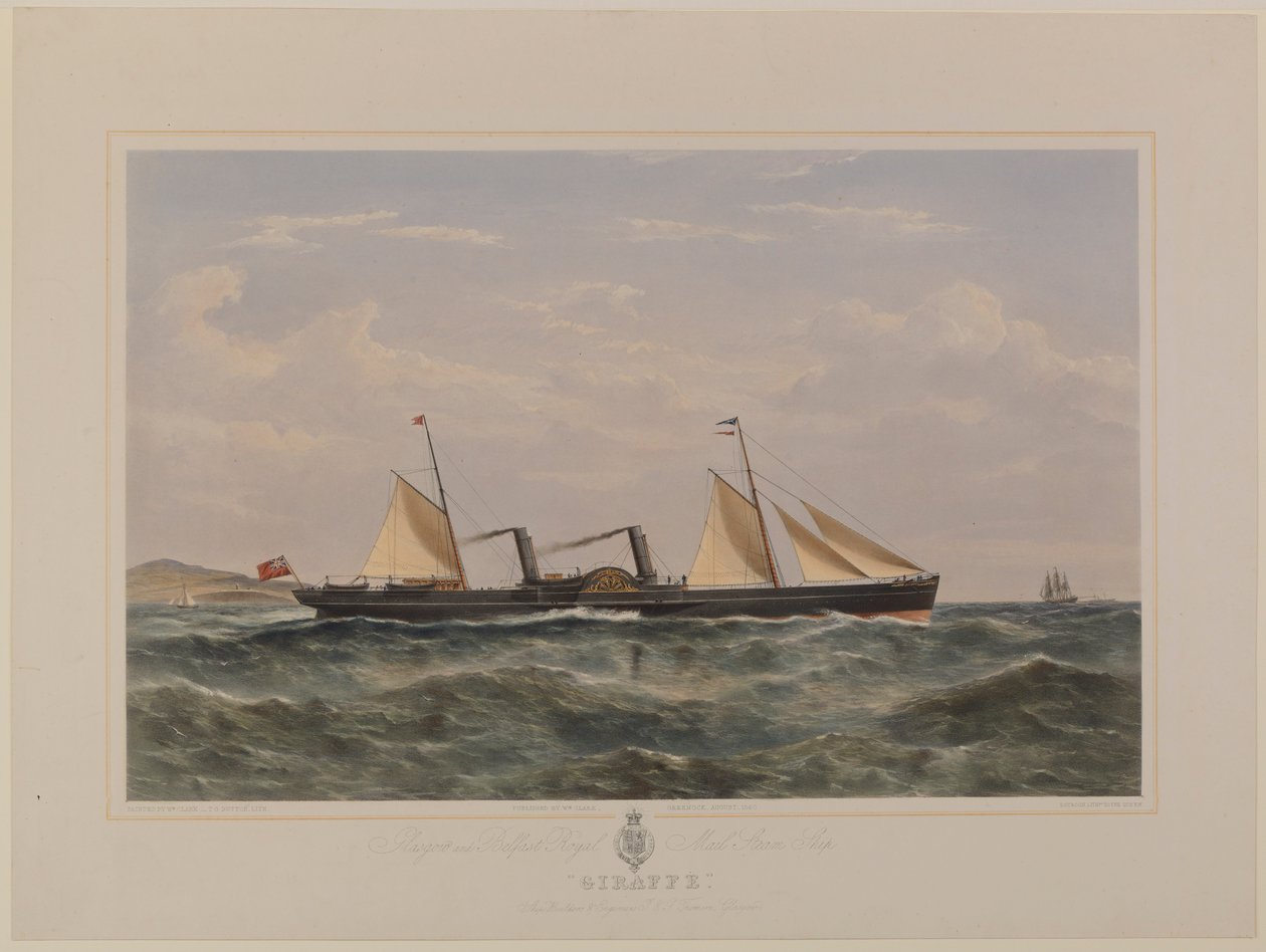 Glasgow et Belfast Royal Mail Steam Ship 
