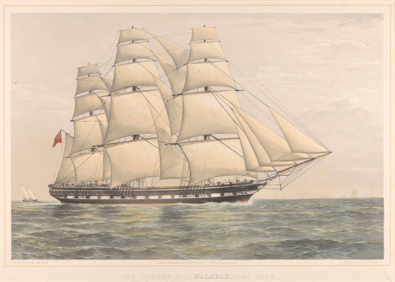 Le Clipper Malabar 1350 Tonnes - Thomas Goldsworth Dutton