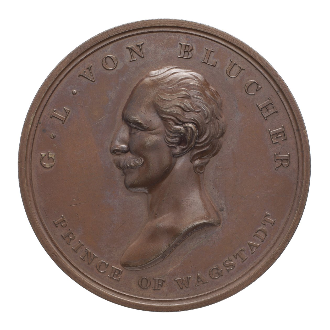 Médaille commémorative de Wellington et Blücher à Waterloo - Thomas Halliday