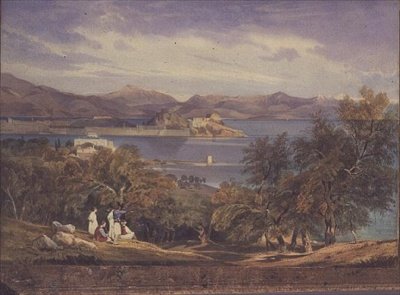 La citadelle de Corfou depuis Analipsis - Thomas Hartley Cromek