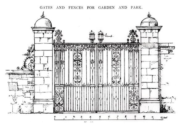 Portails et clôtures pour jardin et parc, de 