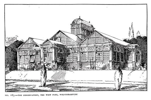 La Serre, le West Park, Wolverhampton, de 