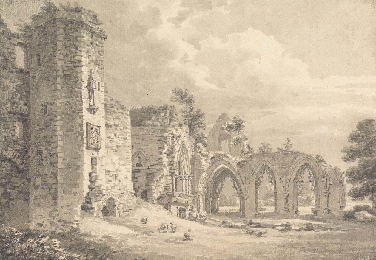 Les ruines du Collège de Lincluden, près de Dumfries - Thomas Hearne