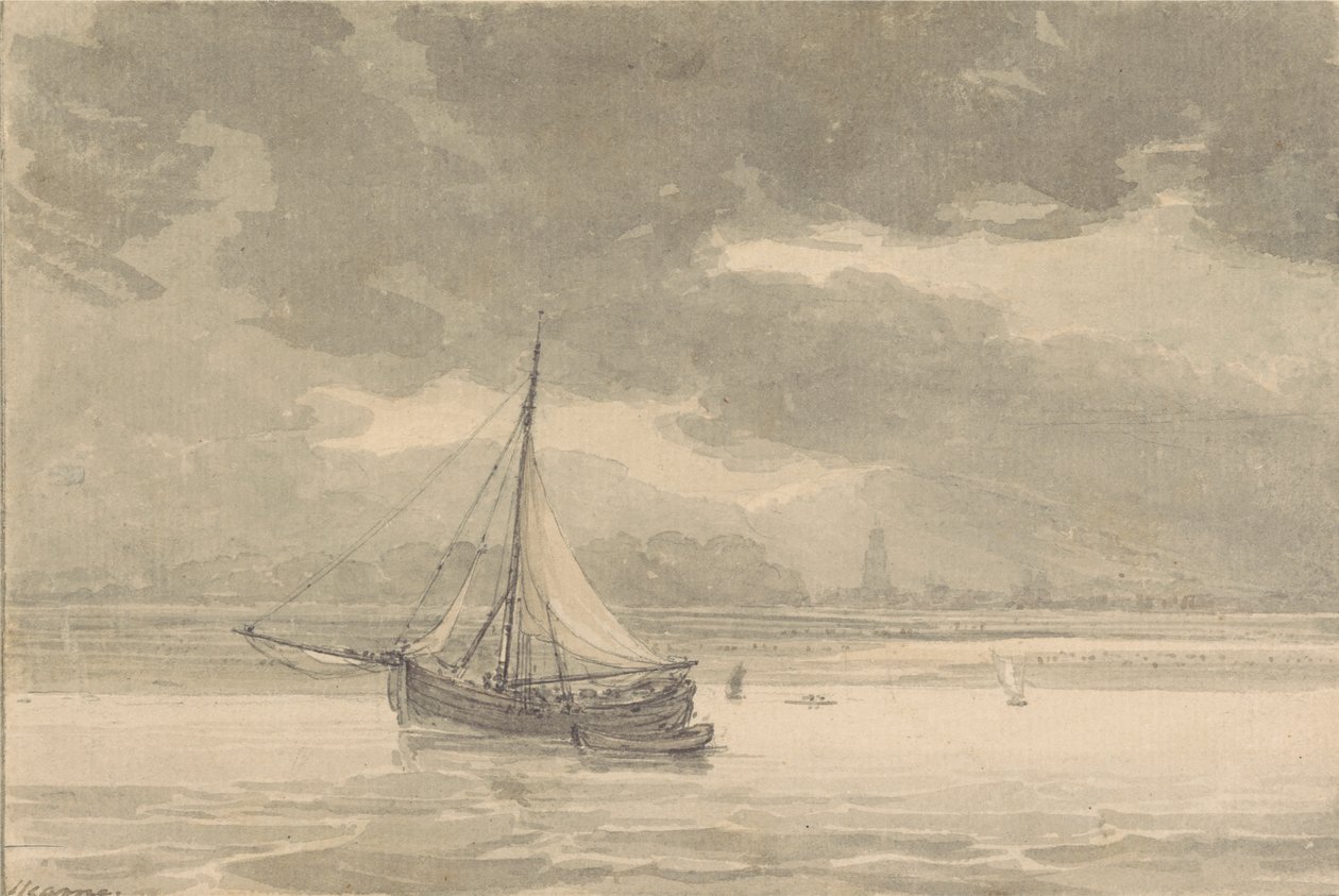 La Tamise depuis le Ship Inn, Greenwich - Thomas Hearne