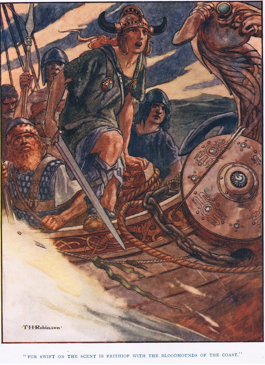 Pour le martinet, le parfum est Frithiof (litho) - Thomas Heath Robinson