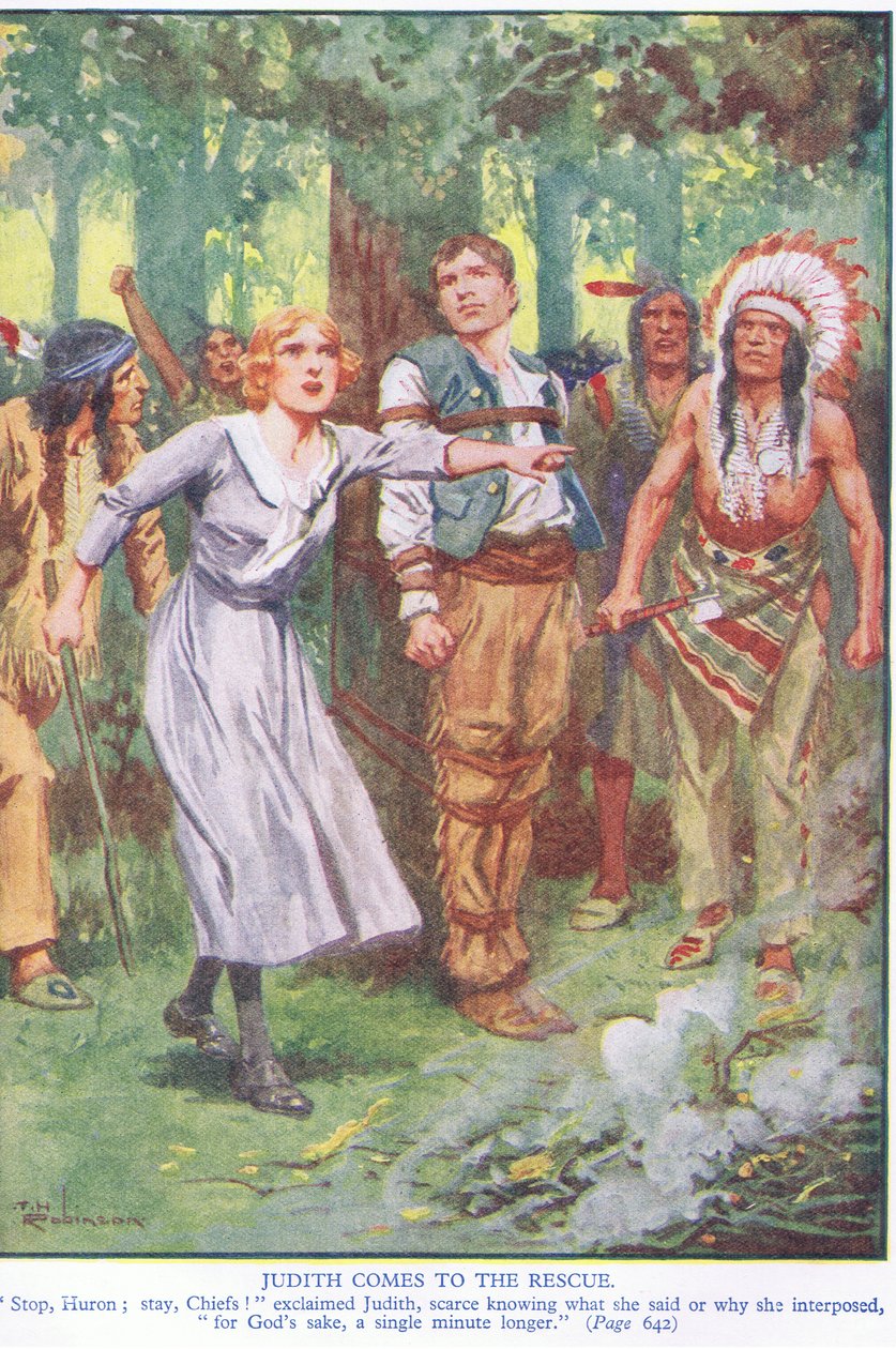 Judith vient à la rescousse (lithographie couleur) - Thomas Heath Robinson