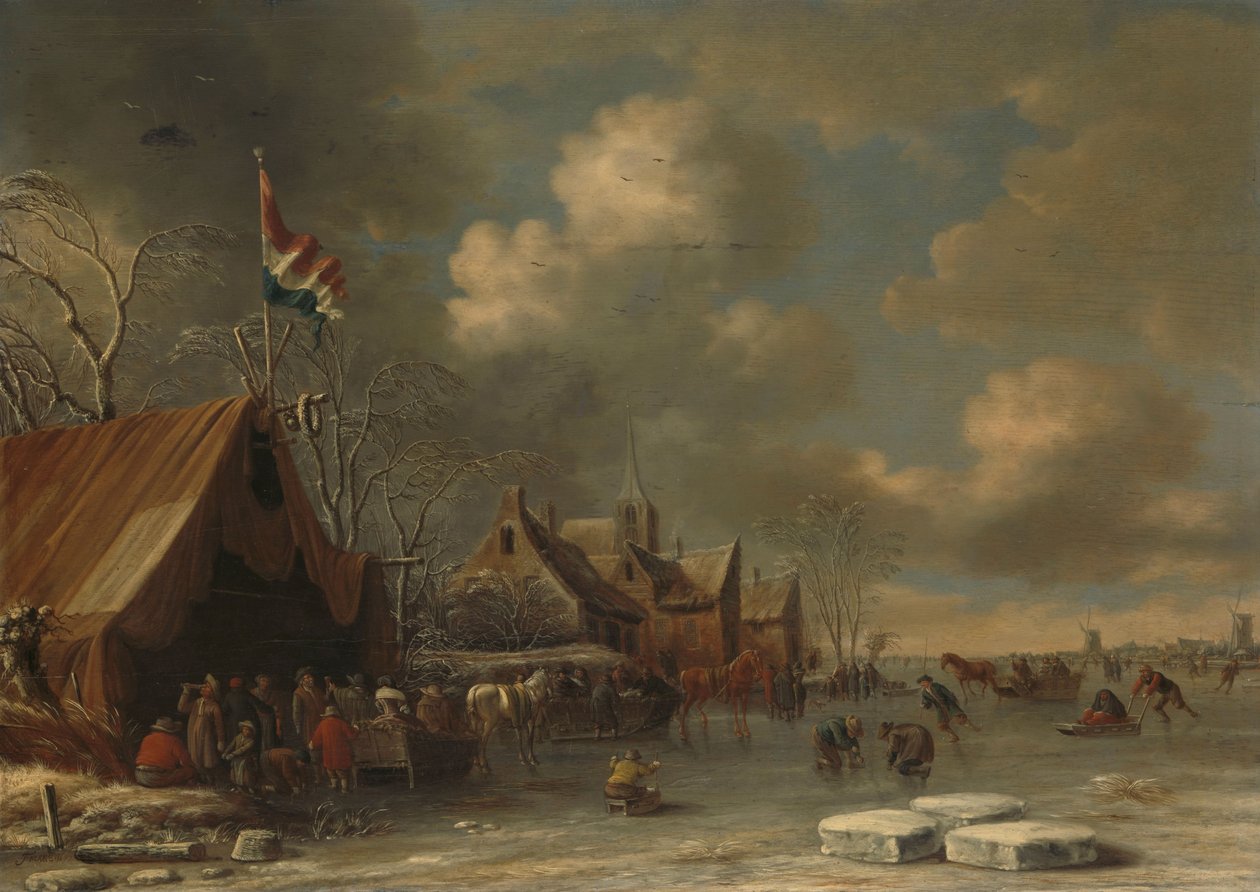 Profiter de la glace, 1677 - Thomas Heeremans