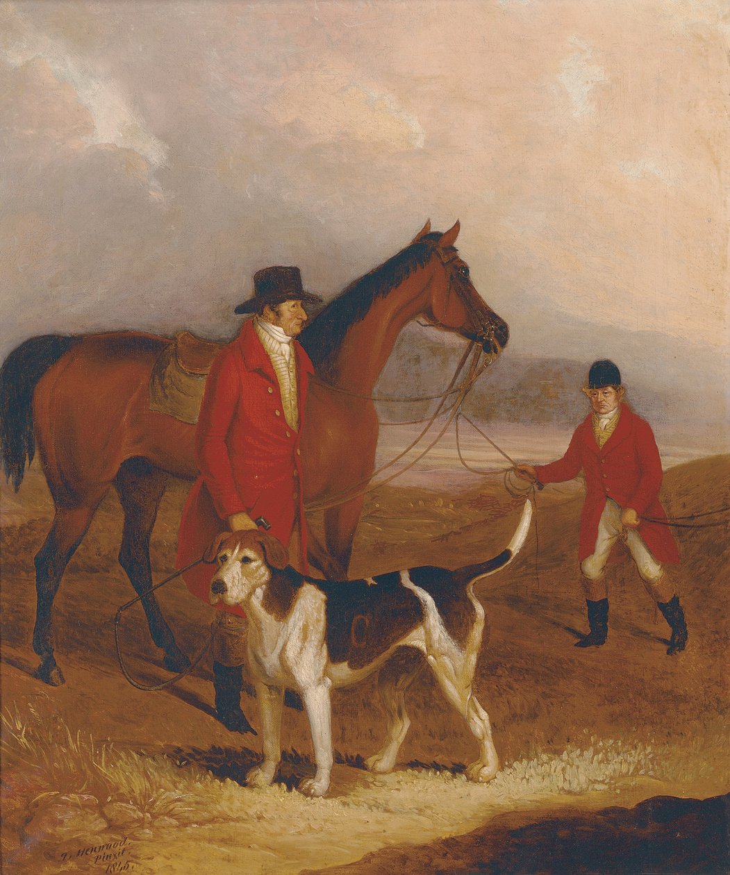 Vieux Druide, avec Richard King Sampson, Esq., et John Presse, 1845 - Thomas Henwood