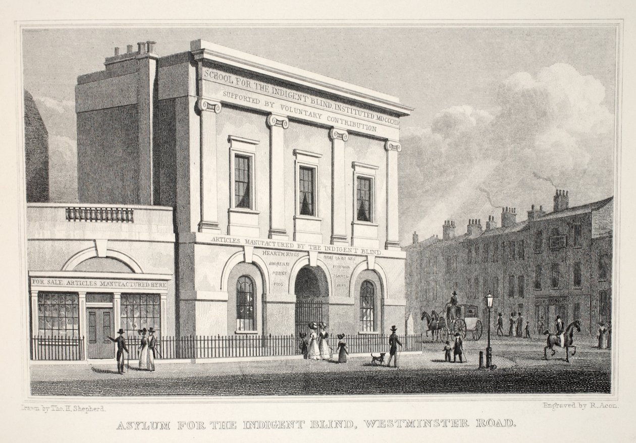 Asile pour les aveugles indigents, Westminster Road, de 