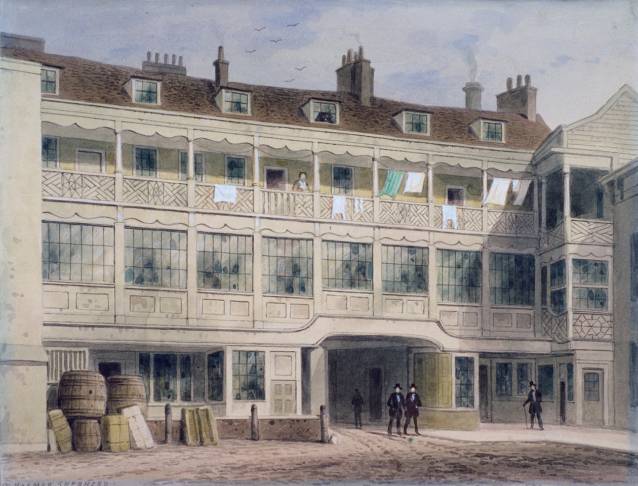 Belle Sauvage Yard, Ludgate Hill, Londres - Thomas Hosmer Shepherd