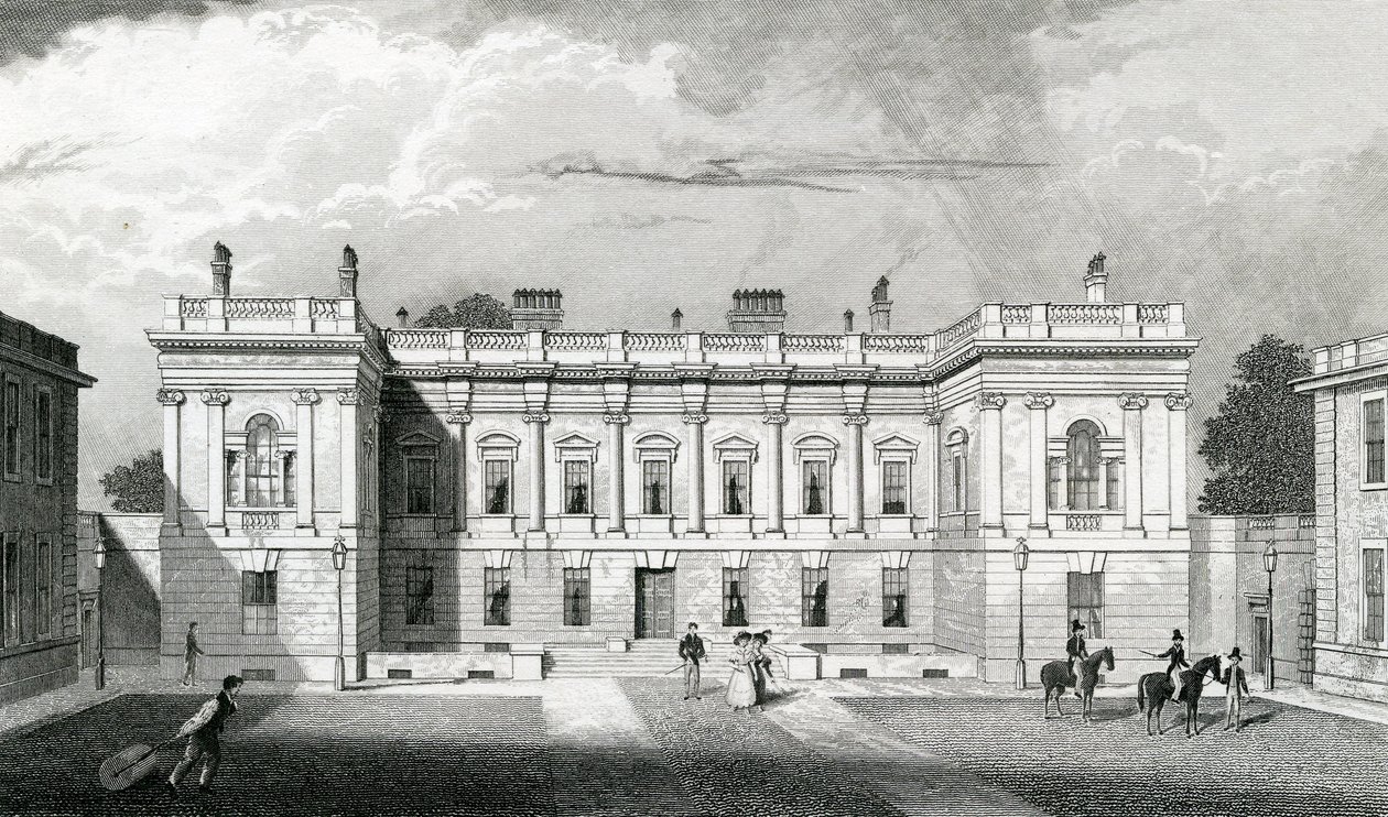 Burlington House, Académie Royale des Arts, Piccadilly, Londres - Thomas Hosmer Shepherd