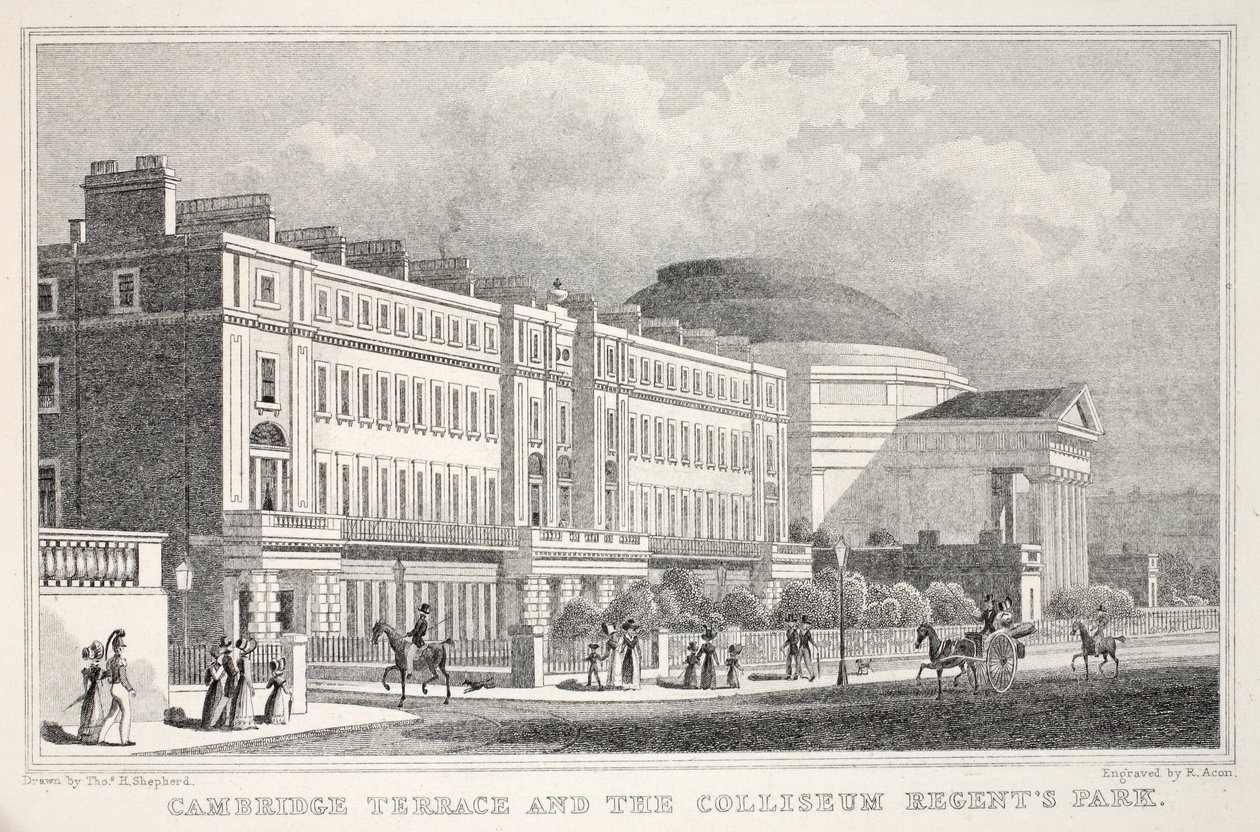 Cambridge Terrace et le Colisée, Regent