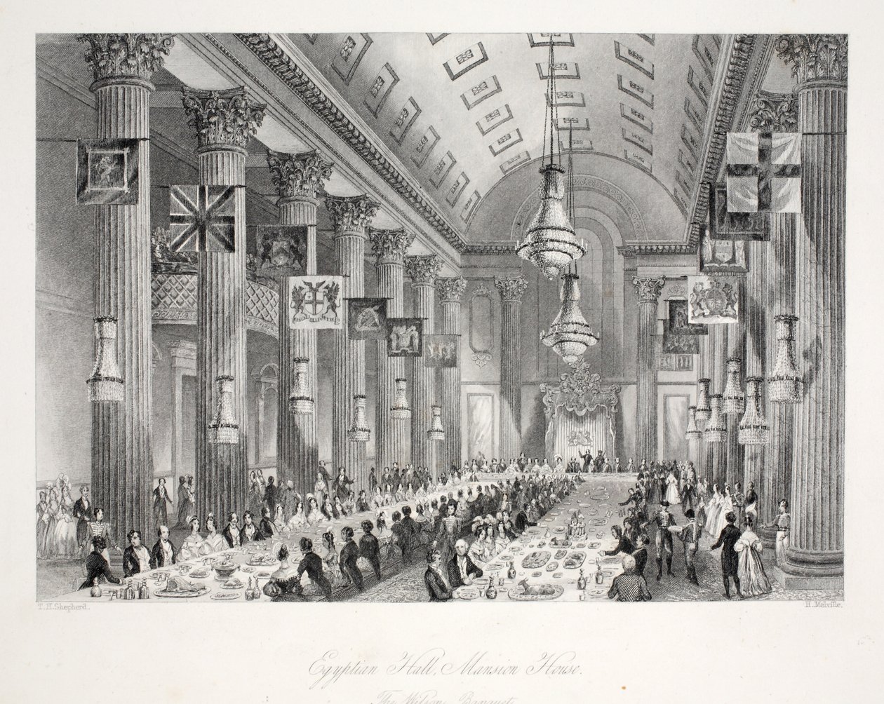Salle égyptienne, Mansion House, de 