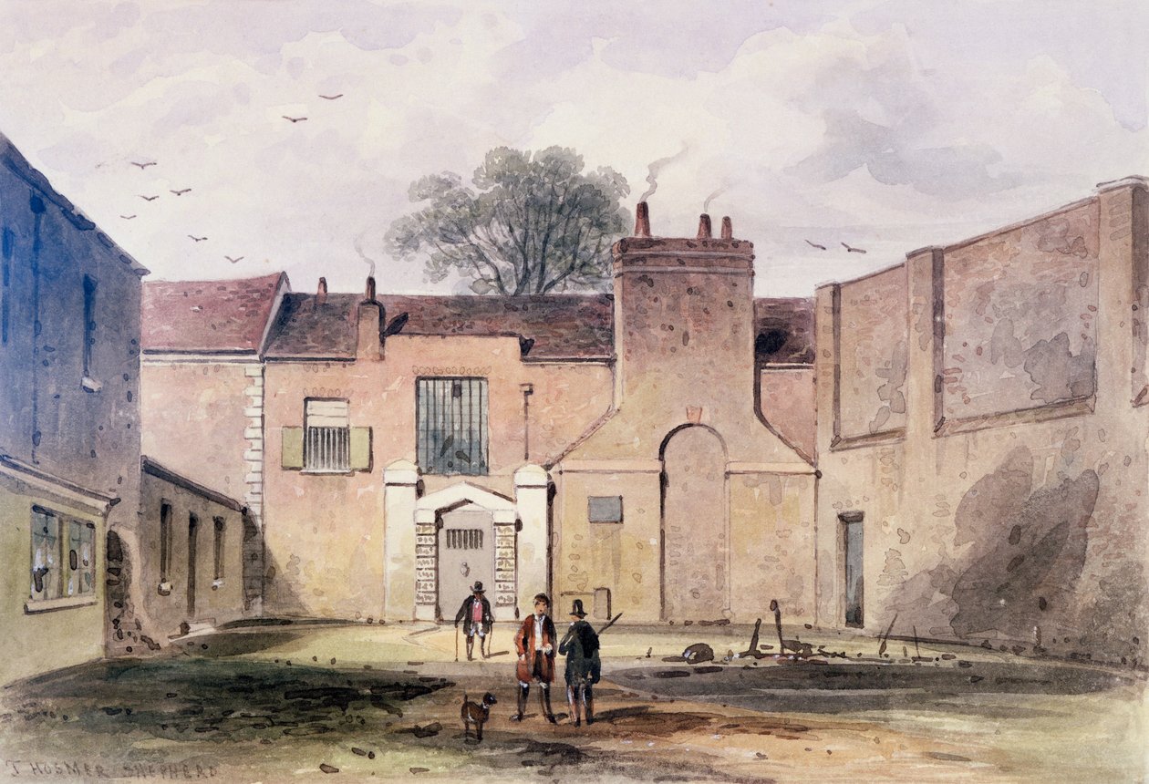 Entrée de la prison de Tothill Fields, 1850 - Thomas Hosmer Shepherd