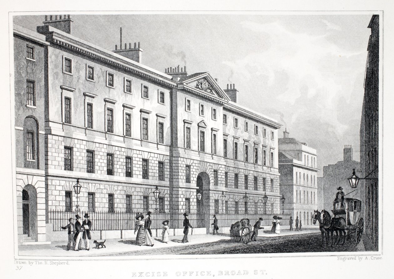 Bureau des accises, Broad Street, de 