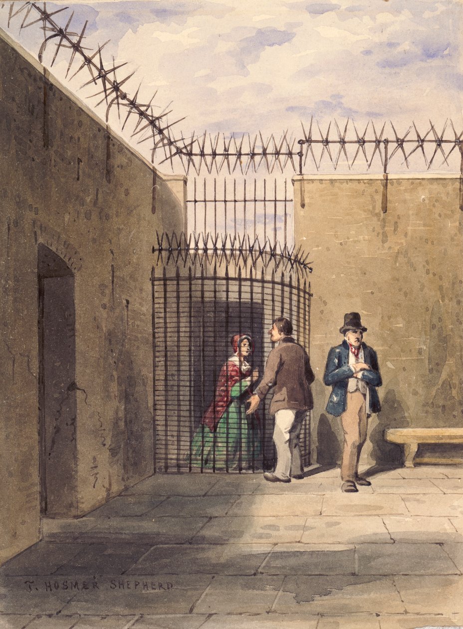 Maison de correction, Clerkenwell, Londres, vers 1830 - Thomas Hosmer Shepherd