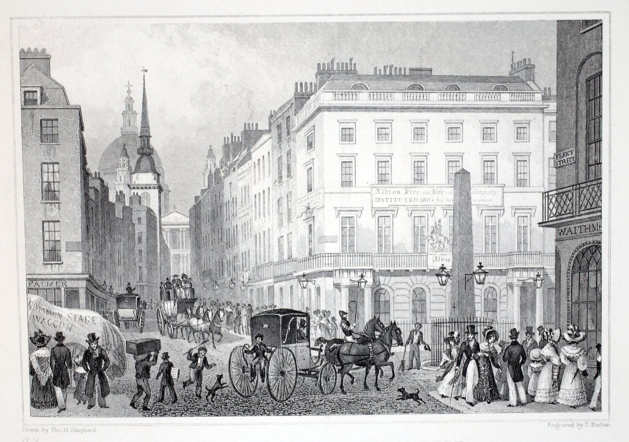 Ludgate Hill, depuis Fleet Street, de 