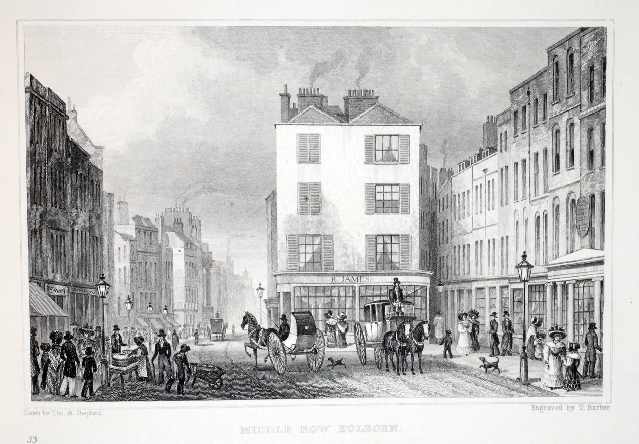 Middle Row, Holborn, de 