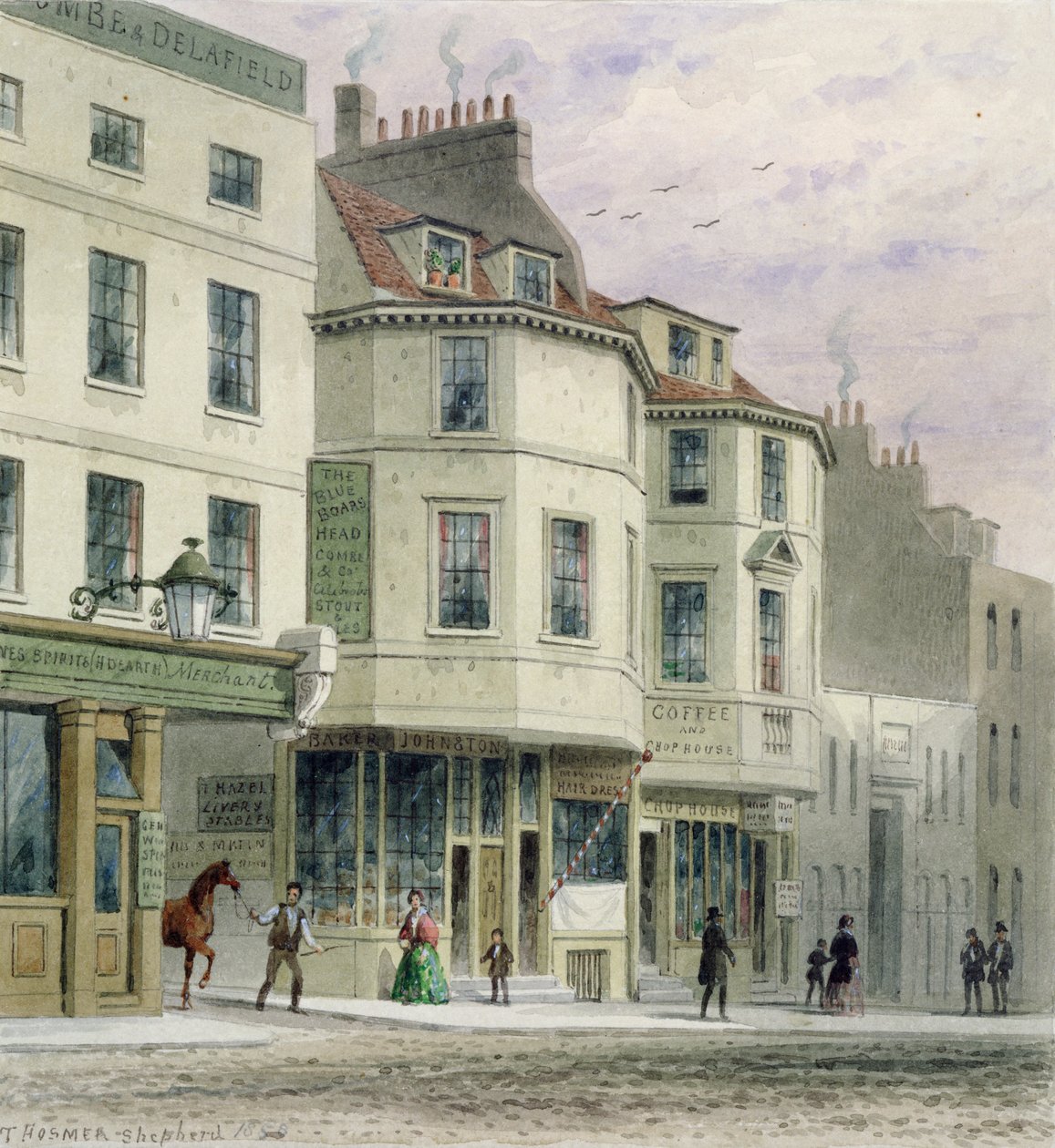 The Boars Head Inn, King Street, Westminster, 1858 - Thomas Hosmer Shepherd