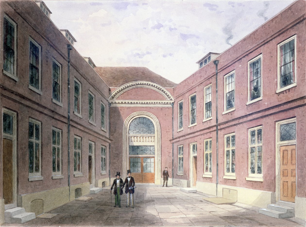 La Cour intérieure de Girdlers Hall Basinghall Street, 1853 - Thomas Hosmer Shepherd