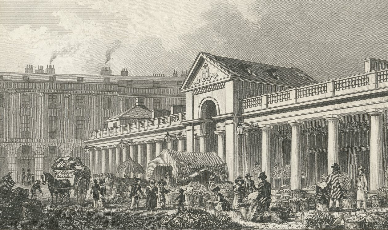 La façade N.O. du nouveau marché de Covent Garden, 1827-30 - Thomas Hosmer Shepherd