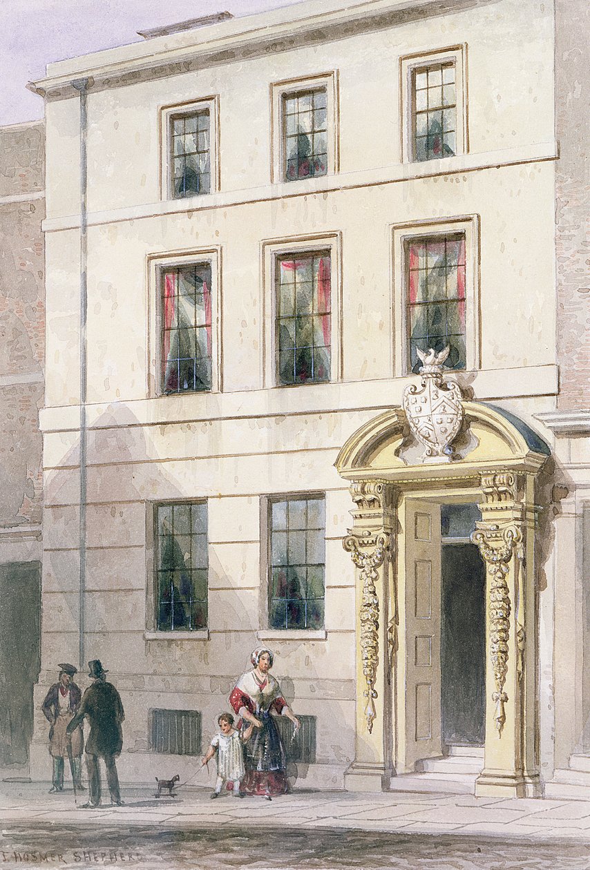 La nouvelle façade de Painter Stainers Hall, 1850 - Thomas Hosmer Shepherd
