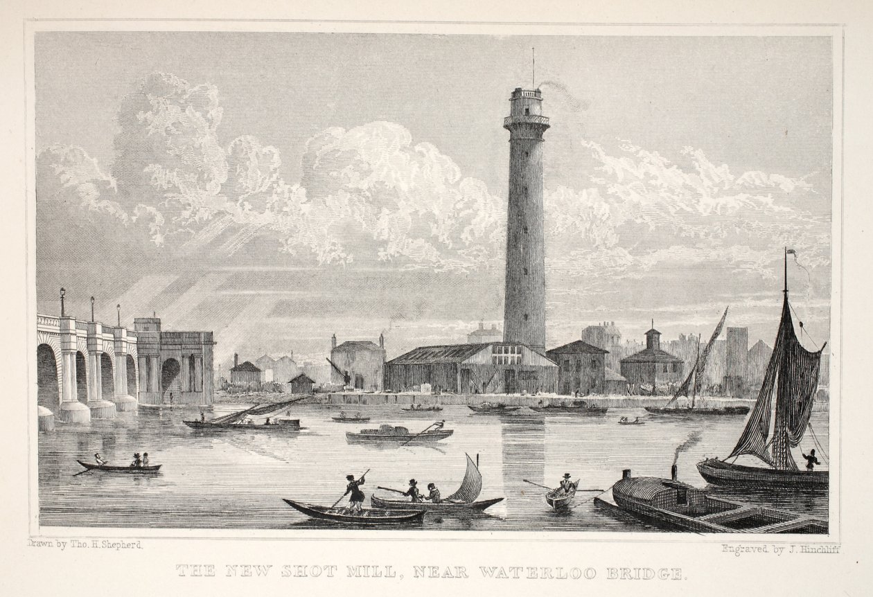 Le Nouveau Moulin à Tirs, près du Pont de Waterloo, de 