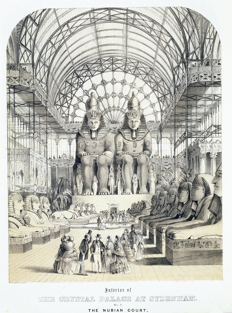 La cour nubienne au Crystal Palace à Sydenham, c.1851-1855 - Thomas Hosmer Shepherd