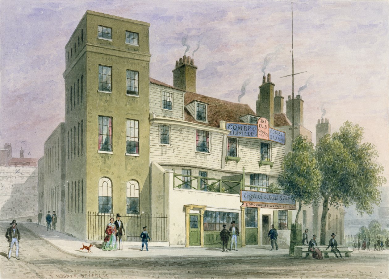 Le Vieux George sur Tower Hill - Thomas Hosmer Shepherd